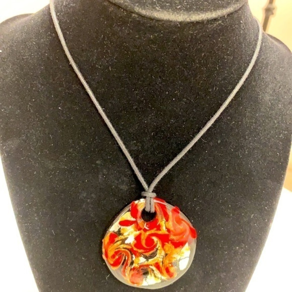 Beautiful Murano Glass Pendant Necklace